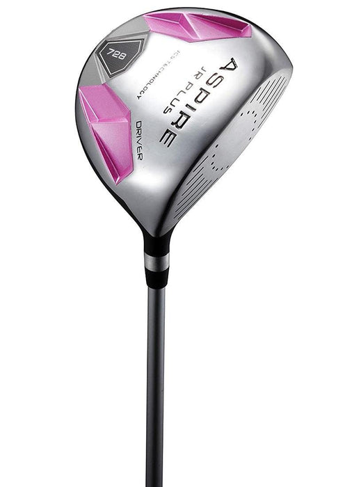 Aspire Jr Plus Girls Golf Driver for Ages 7-8 Pink