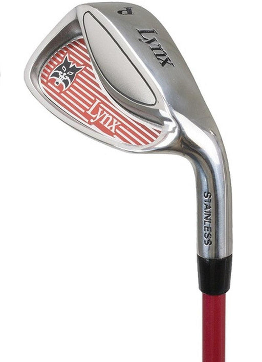 Lynx Junior Golf Pitching Wedge for Ages 7-11 Red
