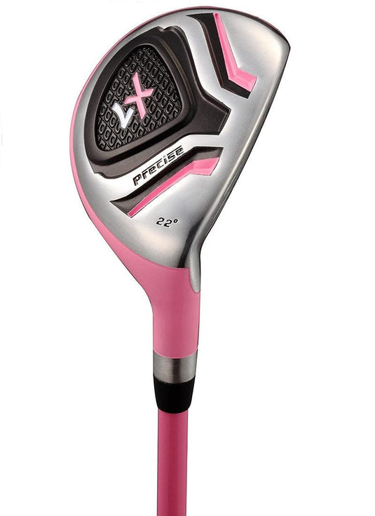 PreciseGolf Co. Precise X7 Junior Complete Golf Club Set for Children Kids Pink Ages 6-8 Right Hand