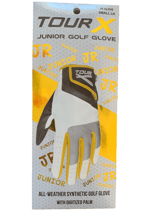 Tour X Junior Golf Glove Size Small Yellow